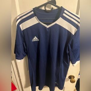Navy Blue and white adidas jersey worn a couple of times but in good condition